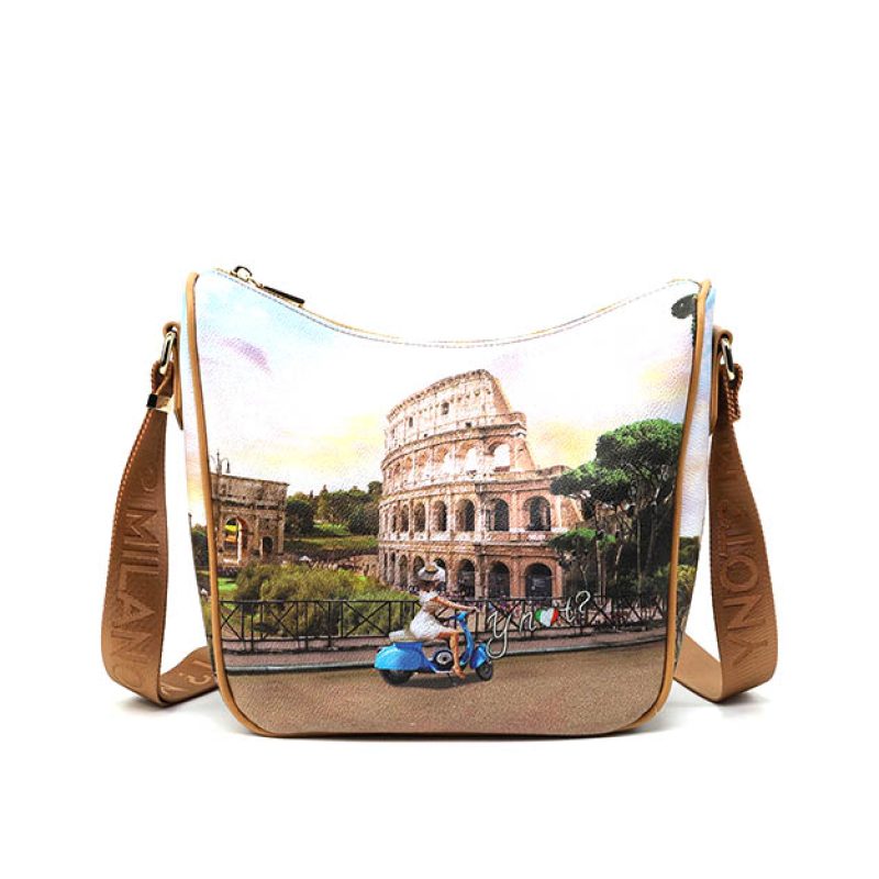 Tracolla Hobo Donna YNOT? in goffrato - YES-606S2 ROMA SCOOTER