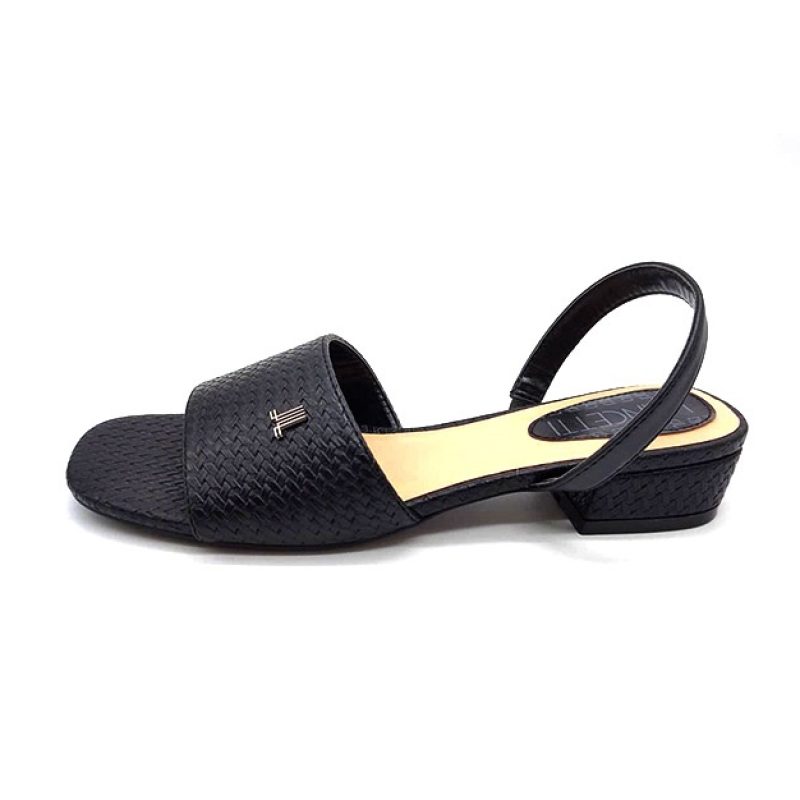 Sandalo Donna LANCETTI in ecopelle - LT403SD BLACK