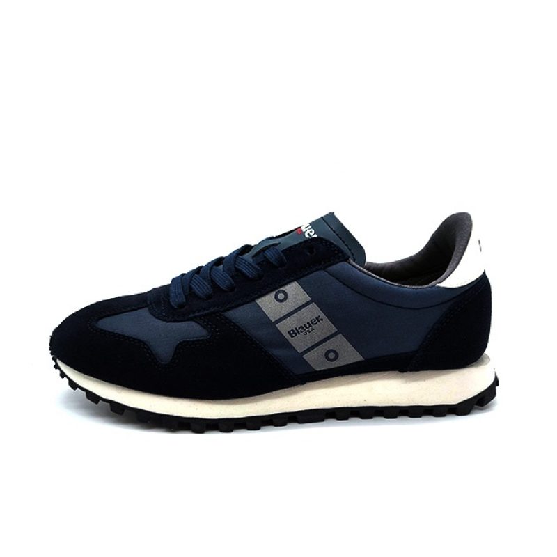 Sneaker Uomo in tessuto nylon e camoscio