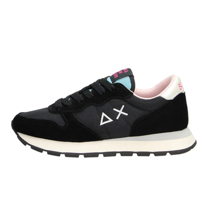 Sneaker Donna SUN68 in tessuto e camoscio - ALLY SOLID NYLON Z43201 NERO