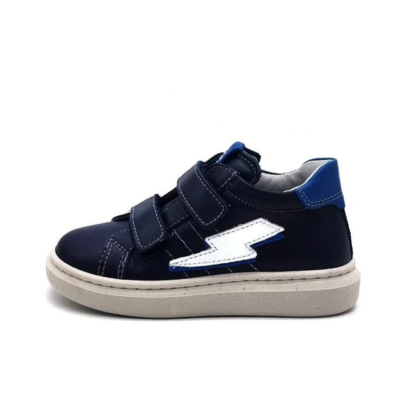 Sneaker Bambino NERO GIARDINI KIDS in pelle - I228800M/200 BLU
