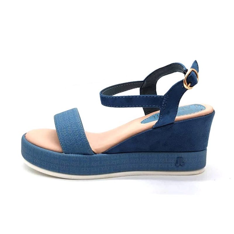 Sandalo Donna LANCETTI in ecopelle - LT207SD LIGHT BLUE