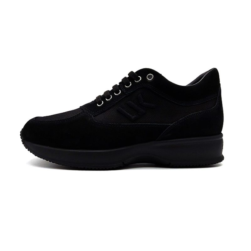 Sneaker Uomo Lumberjack in pelle nubuck-textile - RAUL SM01305-010 BLACK