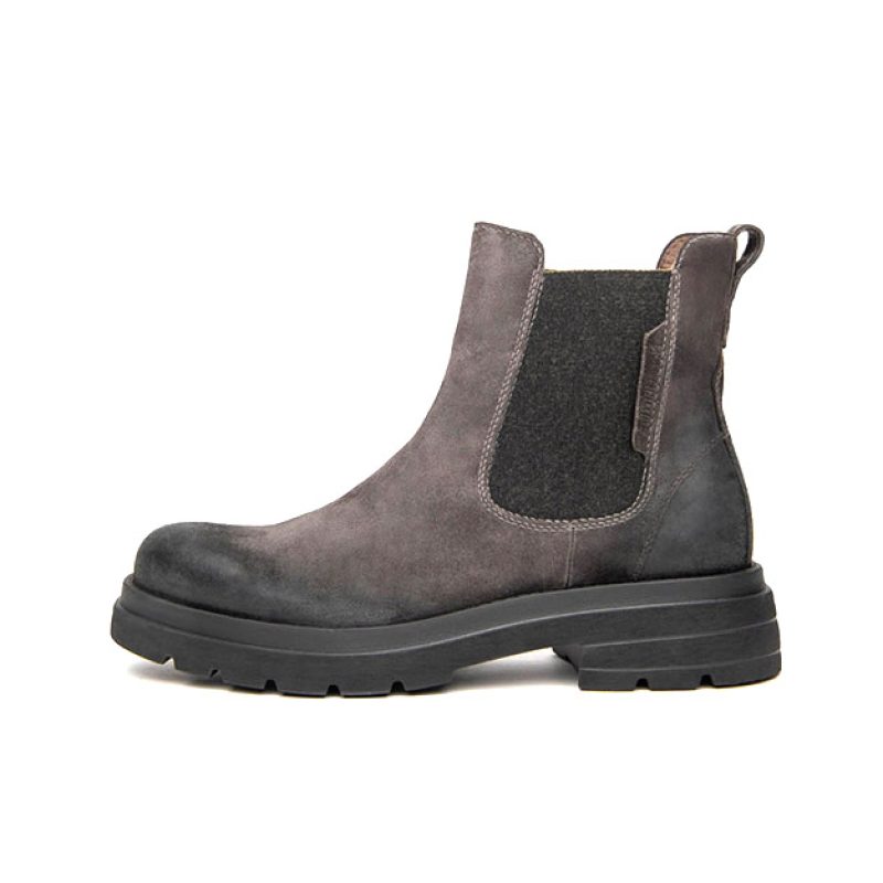 Stivaletto chelsea Uomo in camoscio spazzolato