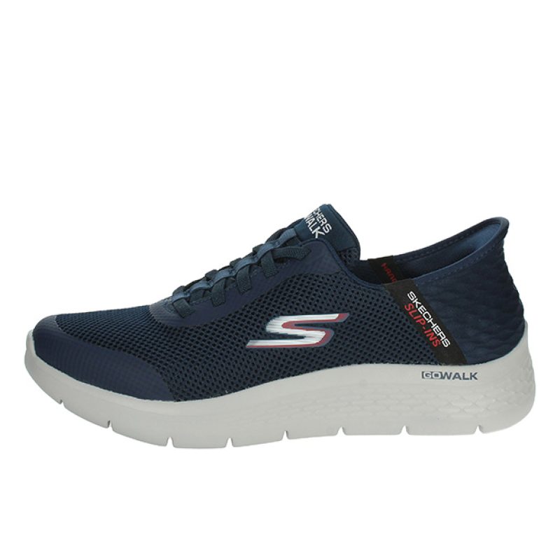 Sneaker Uomo SKECHERS in tessuto mesh con dettagli tecnici termosaldati - 216324/NVY NAVY
