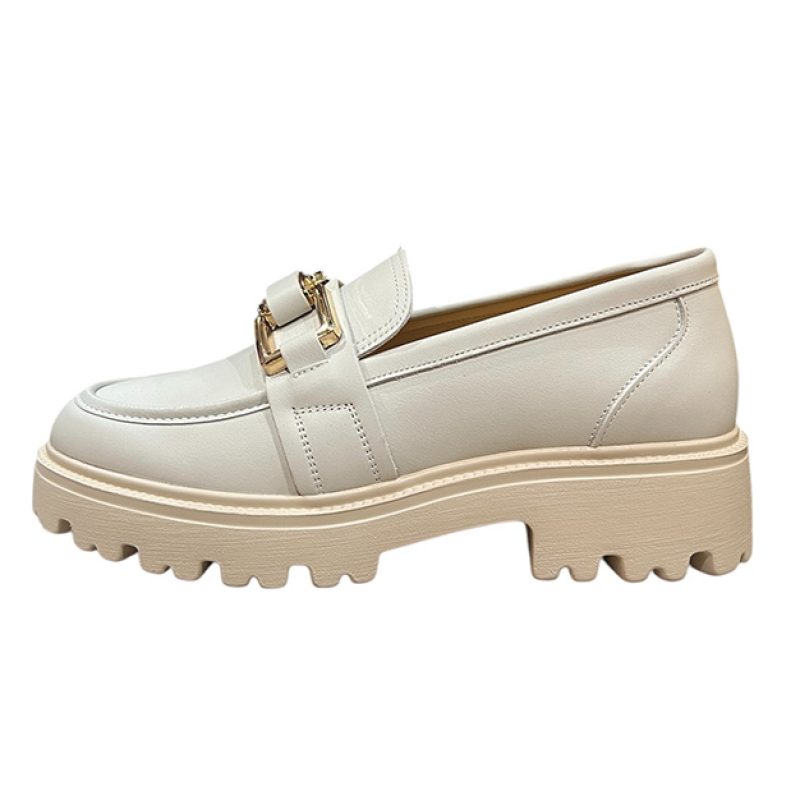Mocassino Donna KEYS in pelle - K-10751 AVORIO