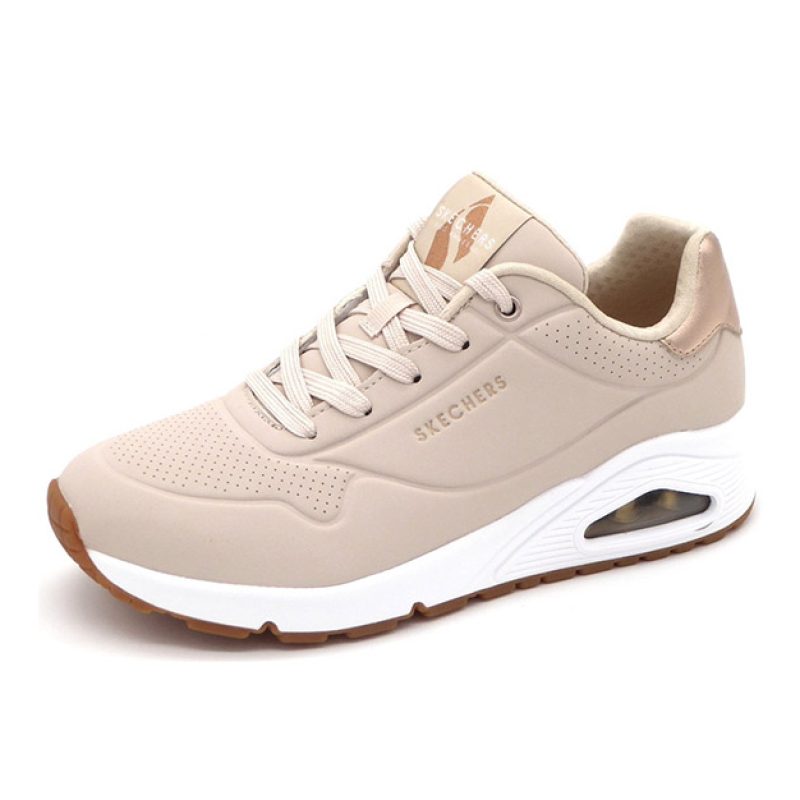 Sneaker Donna SKECHERS UNO in pelle - 177094NAT NATURAL