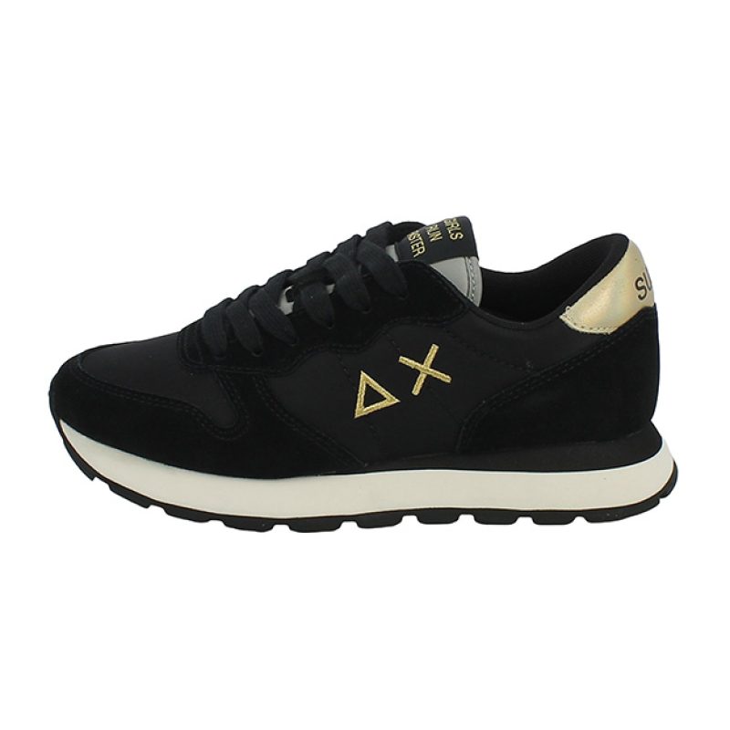 Sneaker Donna SUN68 in tessuto e camoscio - ALLY GOLD GIRL Z43202 NERO