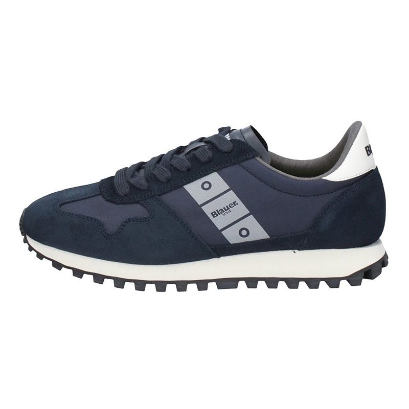 Sneaker Uomo BLAUER in camoscio e nylon - F2DAWSON02/NYS NAVY