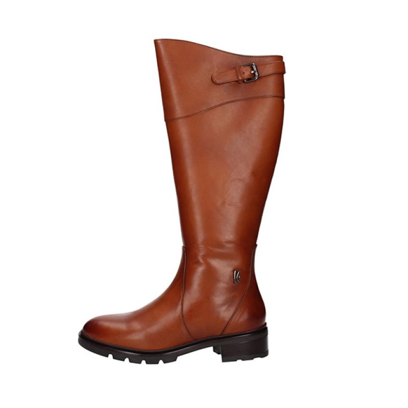 Stivale Donna KEYS in pelle - K7402 COGNAC