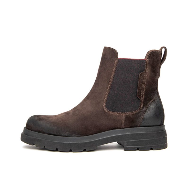 Stivaletto chelsea Uomo in camoscio spazzolato