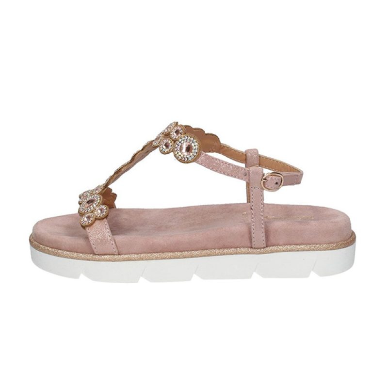 Sandalo Donna KEYS in pelle ed ecopelle - K-6383 PINK