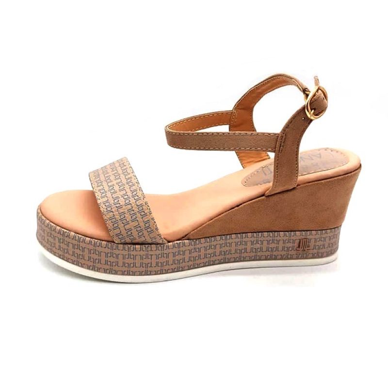 Sandalo Donna LANCETTI in ecopelle - LT207SD BEIGE