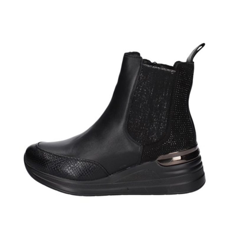 Tronchetto Donna KEYS in pelle ed ecopelle - K-5515 BLACK