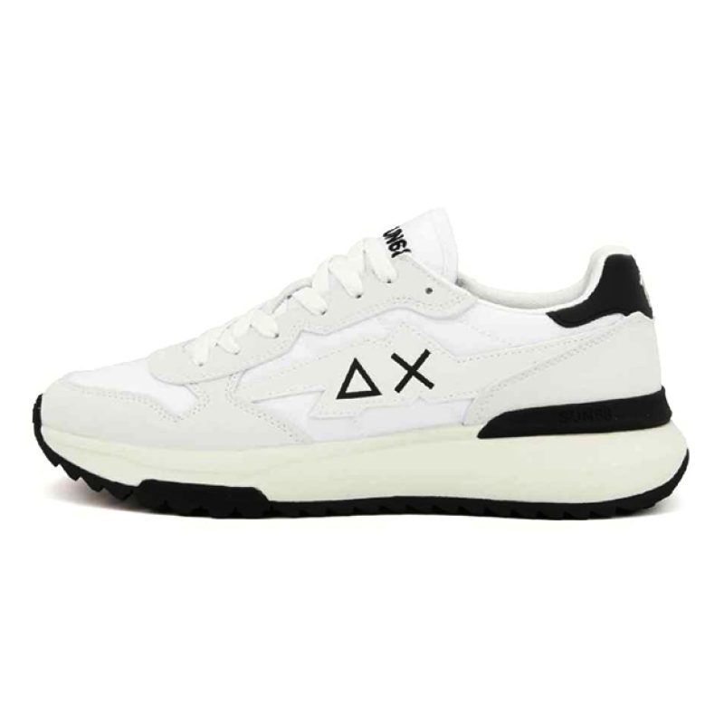 Sneaker Uomo SUN68 in tessuto e pelle - NIKI 2.0 SOLID Z35120 BIANCO