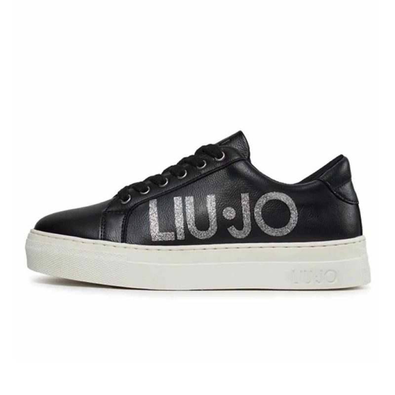 Sneaker Donna LIU JO ALICIA631 in pelle, camoscio e tessuto - 4F3705 EX014 BLACK