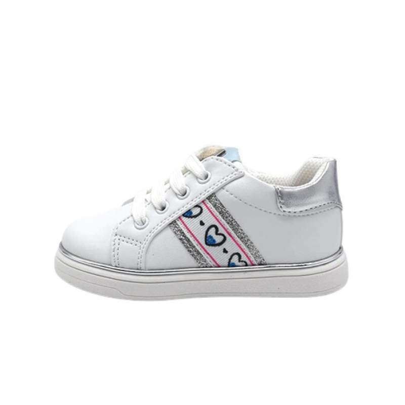 Sneaker Bimba in ecopelle - AG-14680 WHITE