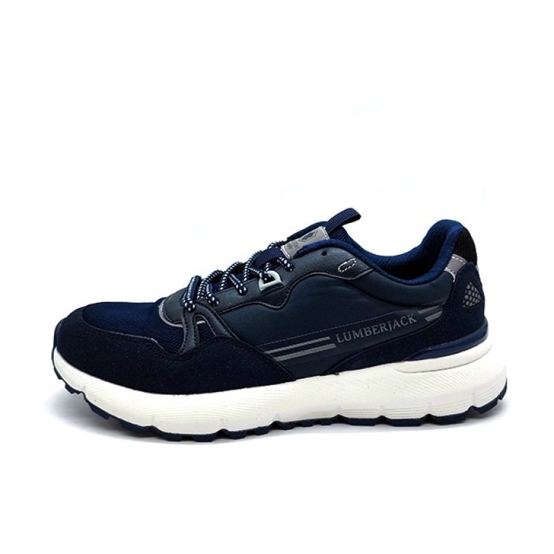 Sneaker Uomo Lumberjack in tessuto tecnico e camoscio - BENNY SMC5611-001 NAVY