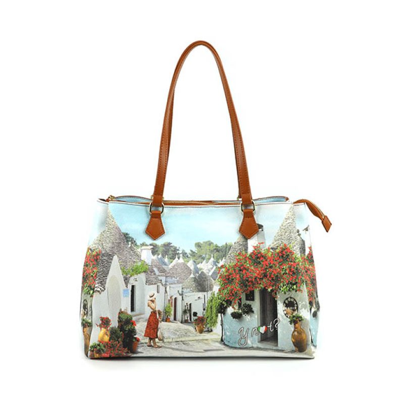 Shopping a spalla Donna YNOT? in goffrato - YES-594S2 TRULLI