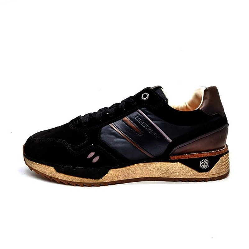 Sneaker Uomo Lumberjack in camoscio e tessuto tecnico - NOLAN SMC1012-001 BLACK/BROWN