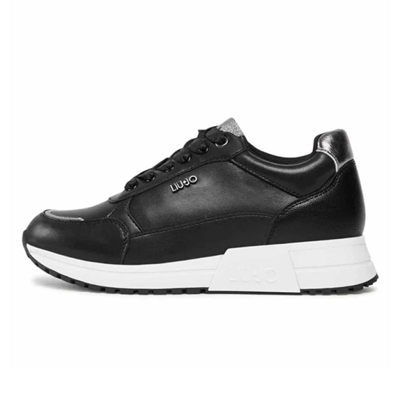 Sneaker Donna LIU JO JOHANNA01 in pelle - BF3133 EX014 BLACK