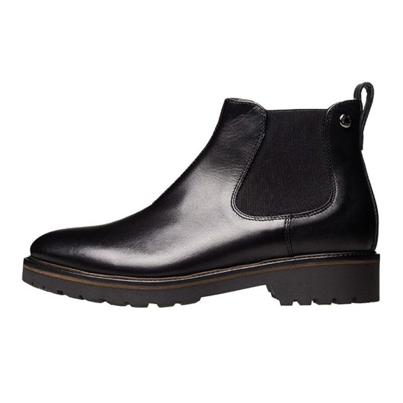 Tronchetto chelsea Donna Nero Giardini in pelle - I013121D/100 NERO