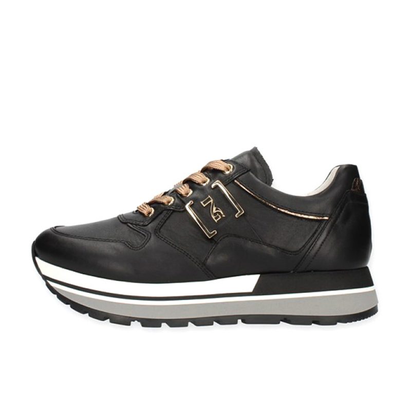 Sneaker Donna NERO GIARDINI in pelle - I205292D/100 NERO