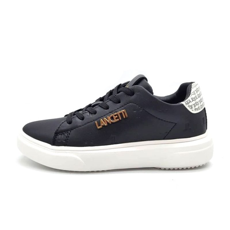 Sneaker Donna LANCETTI in ecopelle - LT95903SD BLACK