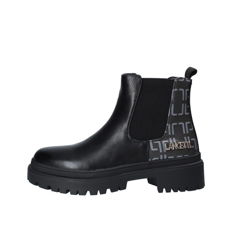 Tronchetto Donna Lancetti in pelle - LT003SD BLACK