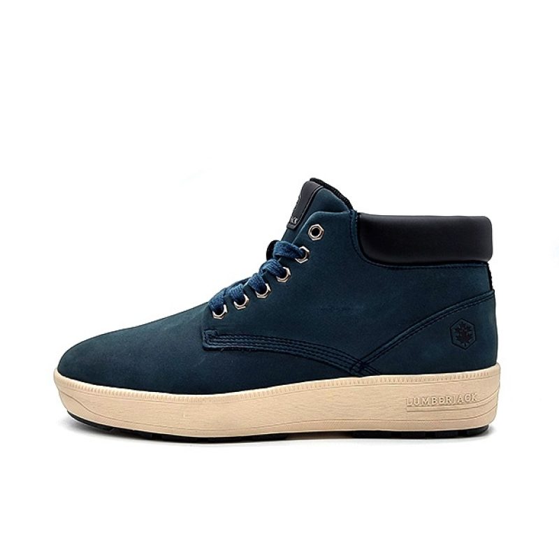 Sneaker alta Uomo Lumberjack in pelle nubuk - WINTER CHUCK SM66001-005 NAVY