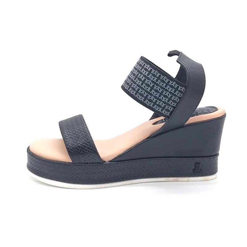 Sandalo Donna LANCETTI in ecopelle - LT202SD BLACK