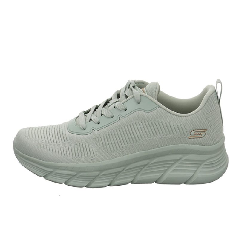 Sneaker Donna SKECHERS BOBS B FLEX HI FLY in tessuto a maglia ingegnerizzata - 117385SAGE SAGE
