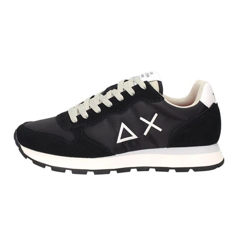 Sneaker Uomo SUN68 in tessuto e camoscio - TOM SOLID Z34101 NERO
