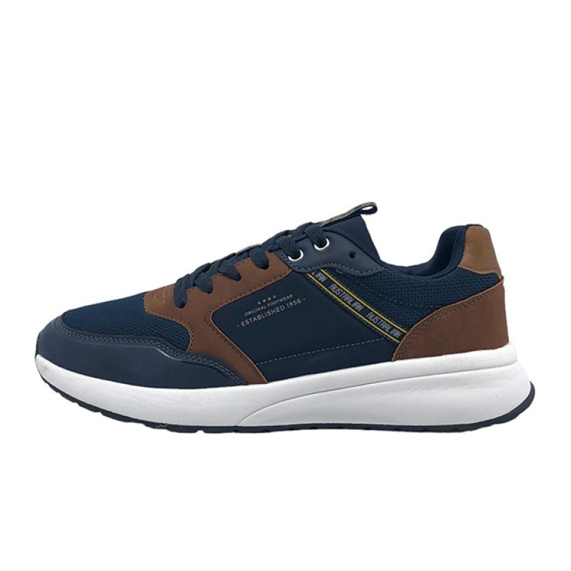 Sneaker Uomo AUSTRALIAN in ecopelle e tessuto - AM641 NAVY