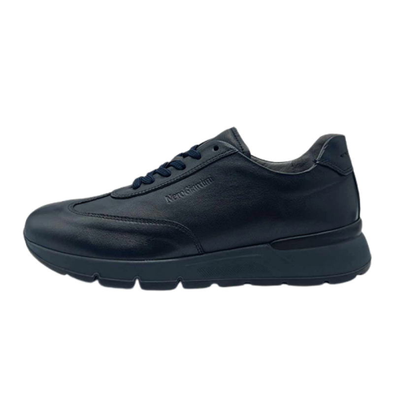 Sneaker Uomo Nero Giardini in pelle - I303011U/200 BLU