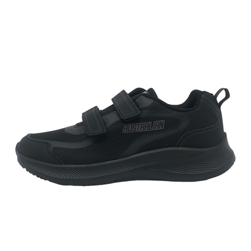 Sneaker Uomo AUSTRALIAN in tessuto ed inserti in ecopelle - AU32M101-B001 BLACK AU-CROSS VELCRO