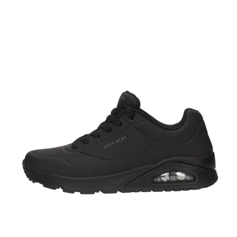 Sneaker Uomo SKECHERS in pelle - 52458/BBK BLACK