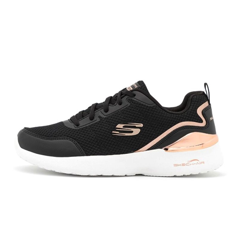 Sneaker Donna SKECHERS in tessuto tecnico mesh - 149660/BKRG BLACK/ROSE GOLD