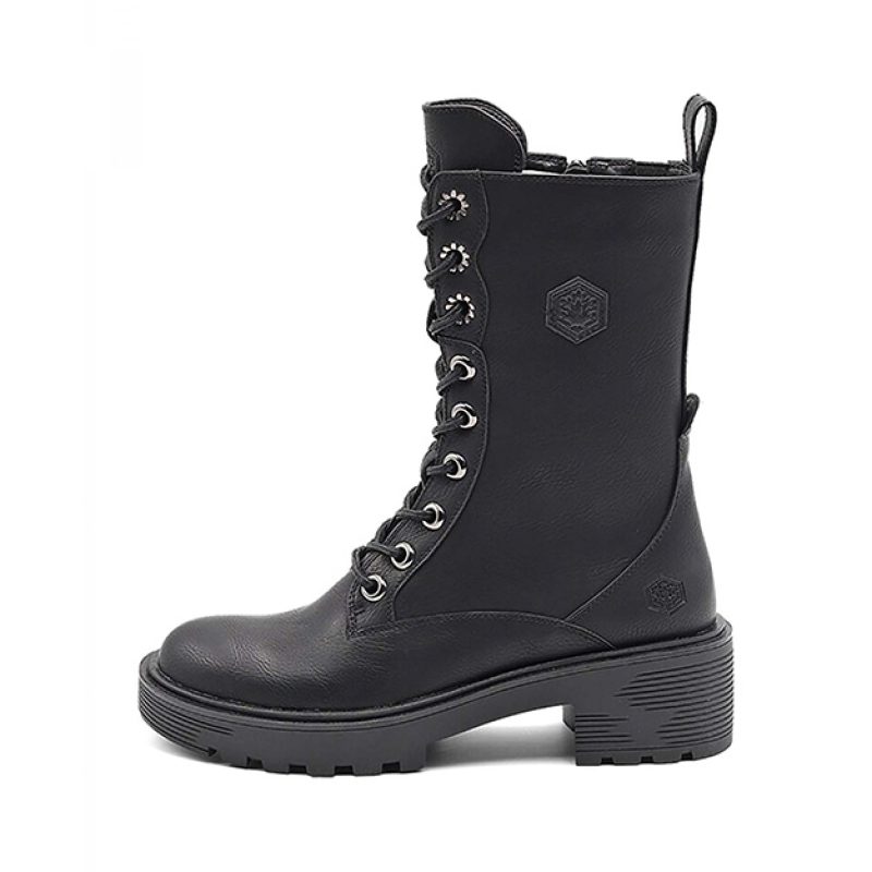 Stivale allacciato Donna Lumberjack in pelle nobesto - RAMONA SWC2101-001 BLACK