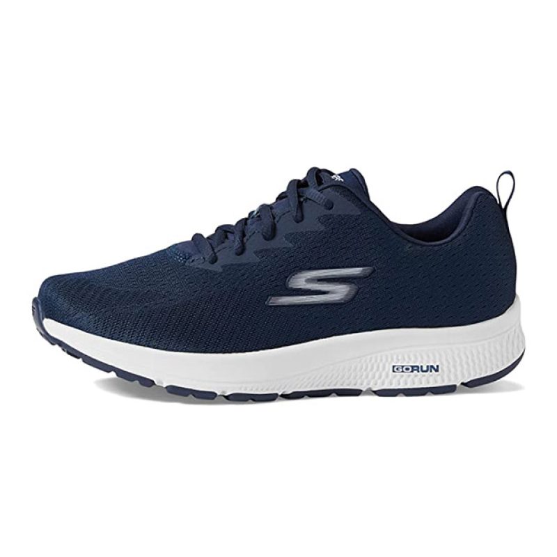 Sneaker Donna SKECHERS in tessuto tecnico mesh - 128286/NVW NAVY/WHITE