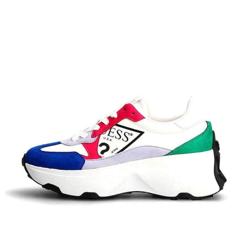 Sneaker Donna GUESS in pelle e tessuto - FL5CBBELE12 FUGRE