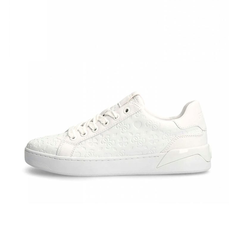 Sneaker Donna GUESS in pelle ed ecopelle - FL5RFRPEL12 WHITE