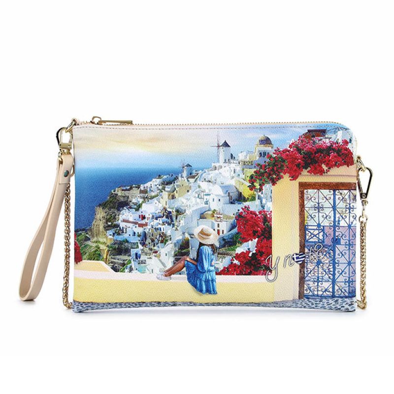 Tracolla small Donna Y NOT in goffrato - YES-303S5 GREEK SUMMER