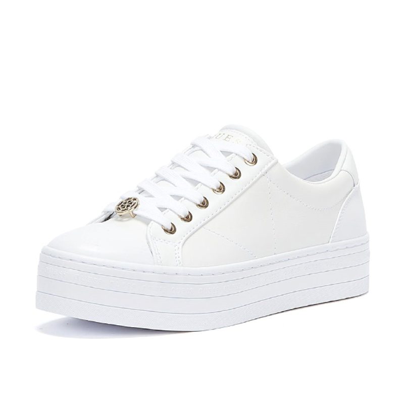 Sneaker Donna GUESS in pelle ed ecopelle - FL5BLSLEA12 WHITE