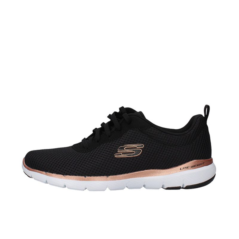 Sneaker Donna SKECHERS in mesh atletico traspirante - 149303/BKRG