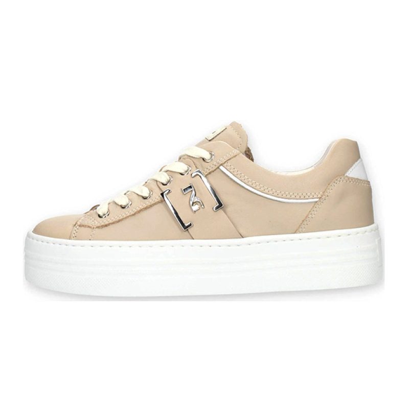Sneaker Donna NERO GIARDINI in pelle - E306522D/702 IVORY