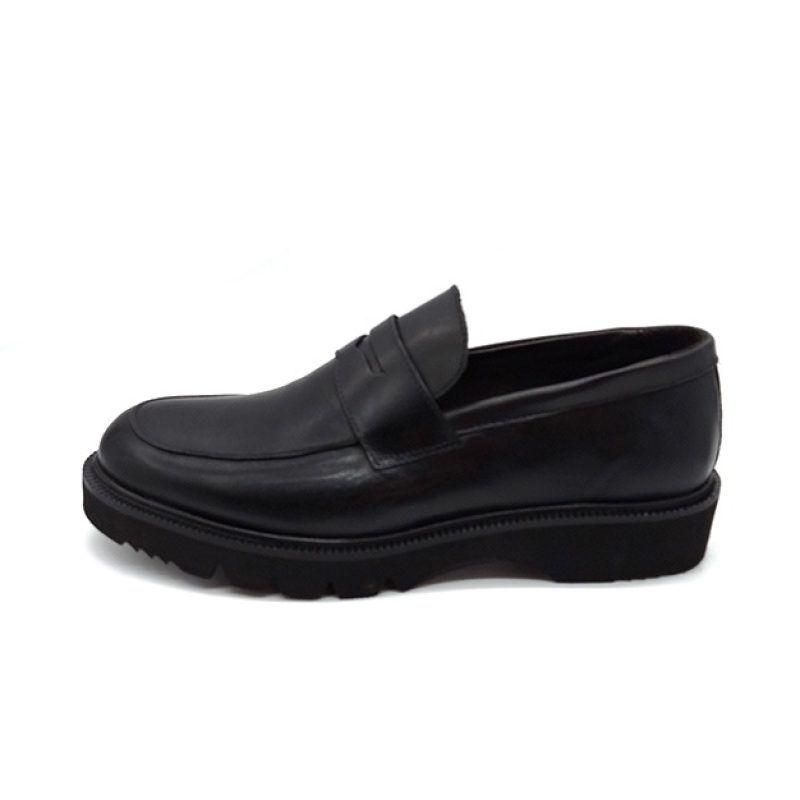 Mocassino Uomo EXTON in pelle - 662 BLACK