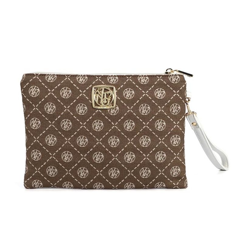 Pochette Donna YNOT? in tessuto - ROM-343S3 WHITE