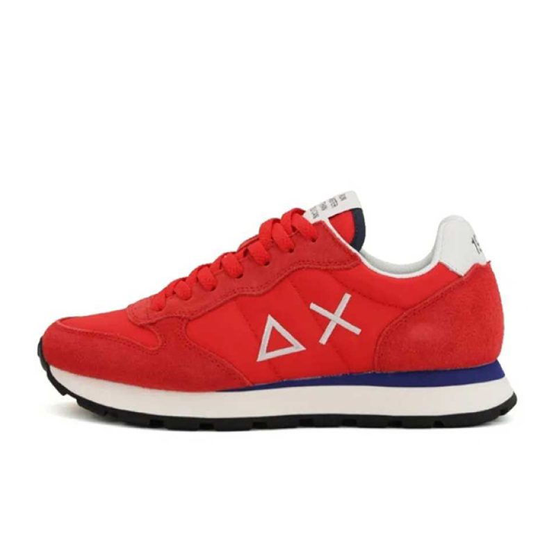 Sneaker Uomo SUN68 in tessuto e camoscio - TOM SOLID Z35101 ROSSO