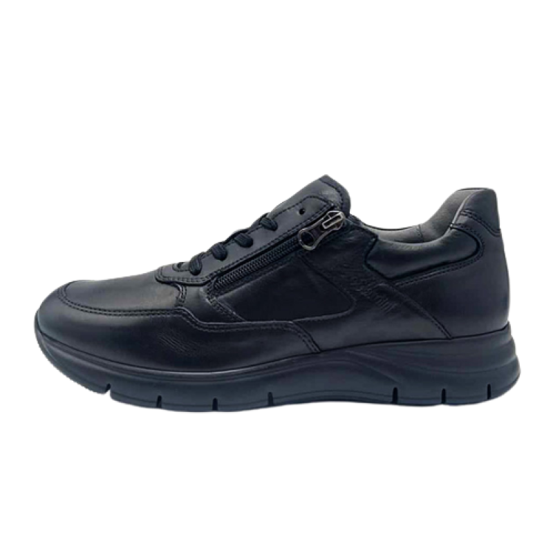 Sneaker Uomo Nero Giardini in pelle - I102153U/100 NERO